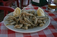 Pescaíto frito típico de Málaga